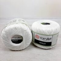 ЯрнАрт Віолет (YarnArt Violet) 50г/282м 1000 білосніжний