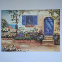 Арт постер репродукция Coppoli "Дворик" 50*70см