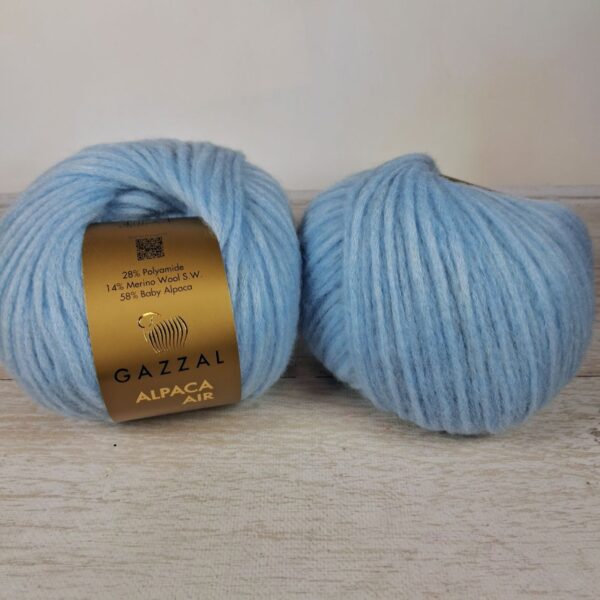 Газзал Альпака Аір (Gazzal Alpaca Air) 50г/150м 084 блакитний