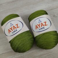 Аяз Лейс (Ayaz Lace) 250г/225м 1263 зелений стрічка