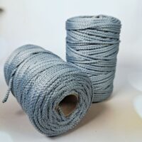 Шнур ПЕФ вязаний 3мм 100м №135 сiрий 246