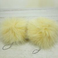Помпон Песец 12-14см молочный