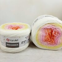 Ярнарт Розегарден (Yarnart Rosegarden) 250г/1000м 303 біло-рожевий