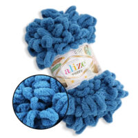 Алізе Пуффі (Alize Puffy) 100г/9,5м 637 синій