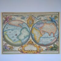 Арт постер репродукція "Novissima orbis universi descriptio rome" 50*70см