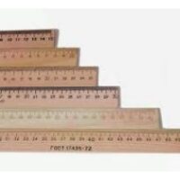 Линейка школьная 20см деревянная, шелкография ЛДш20