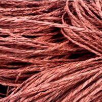 Рафія соломка пасмо 200-400г вагова однотон коричневий