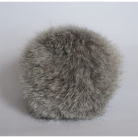 Помпон Кролик 10см серый
