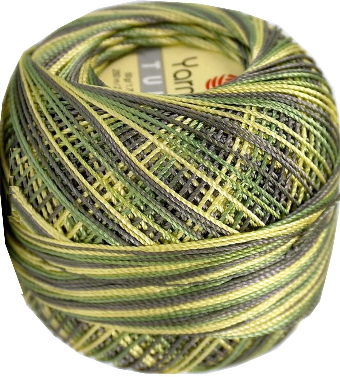 ЯрнАрт Туліп (YarnArt Tulip) 50г/250м 477 меланж зелено-бежевий