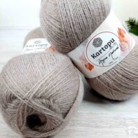 Картопу Ангора Натурал (Kartopu Angora Naturel) 100г/550м К843 мокко