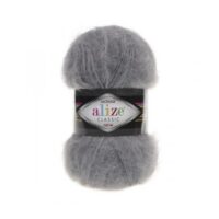 Алізе Мохер Класік (Alize Mohair Classic) 100г/200м 412 сірий меланж