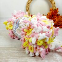 Алізе Пуффі Файн (Alize Puffy Fine Color) 100г/14м 6367 жовто-рожевий