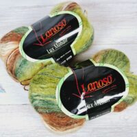 Ланосо Люкс мохер (Lanoso Lux Mohair) 100г/200м 816 зелено-коричневий