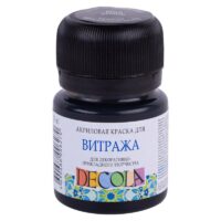 Фарба для скла та кераміки Decola 20мл чорна