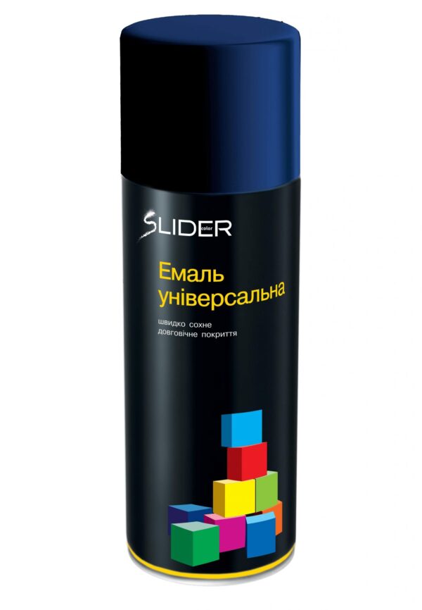 Емаль універсальна 5022 темно-синя 400мл Slider color