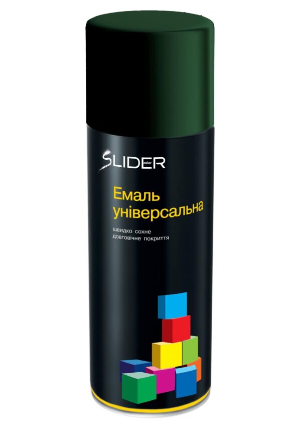 Емаль універсальна 6005 темно-зелена 400мл Slider color