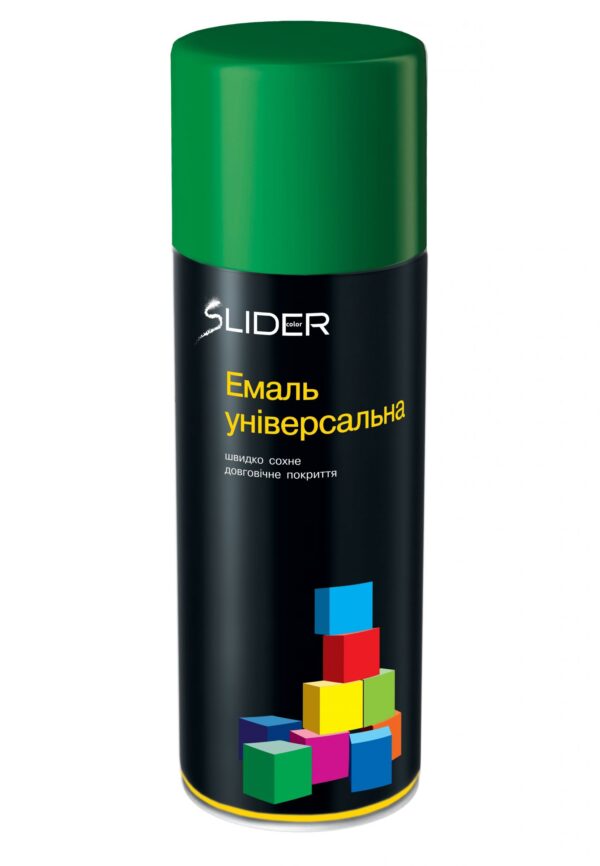Емаль універсальна 6029 зелена 400мл Slider color