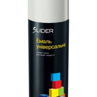 Емаль універсальна 7035 світло-сіра 400мл Slider color