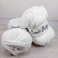 Бембі Бебі (Bambi Baby) 100г/110м 01 білий велюр