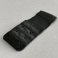 Подовжувач-Застібка для бюсгальтера тканинна 2гачки чорний 3,8*9,5см К4С3-7017