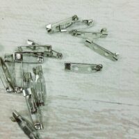 LD-235 Заготовка под брошь планка 2,0см серебро 3355