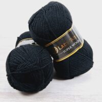 Леді Ярн (Lady Yarnm - Super Wool) 100г/260м 024 чорний