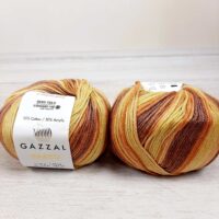 Газзал Парео (Gazzal Pareo) 50г/115м 10423 жовто-коричневий