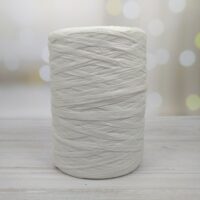 Рафія плоска вагова 100г/200м біла