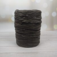 Рафія плоска вагова 100г/200м коричнева темна
