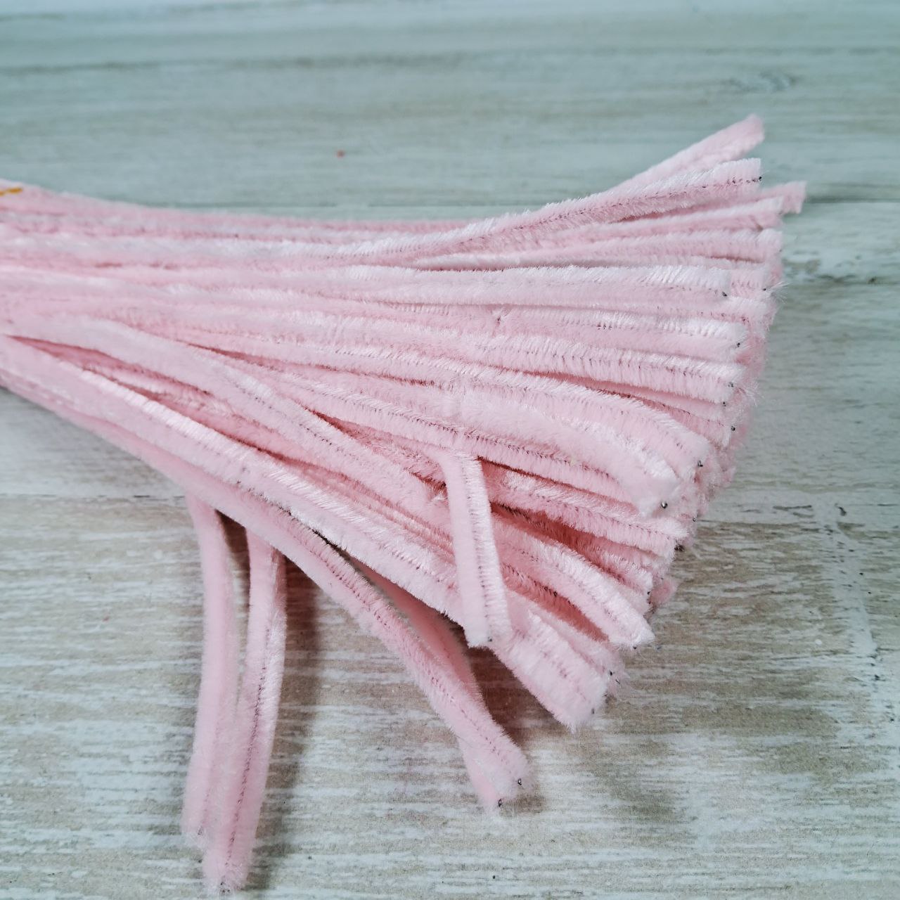 Синельний дріт 6х30мм нiжно рожевий 10шт