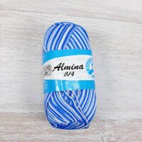 Мадам Трікоте Альміна (Madame Tricote Almina) 50г/169 5355 меланж біло-блакитний