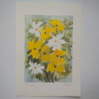 Арт постер репродукція "A. Rorche "Fiori gialli" 35*50см