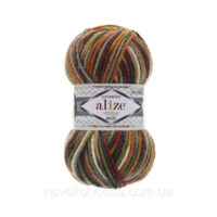 Алізе Суперлана Максі Мульті Колор (Alize Superlana Maxi Multicolor) 100г/100м 52150 меланж