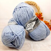 Алізе Суперлана Максі (Alize Superlana maxi) 100г/100м 480 світло-блакитний