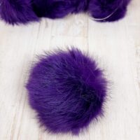 Помпон Кролик 10см сливовый