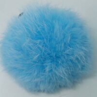 Помпон Кролик 10см голубой