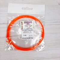 Spark Beads полиамидная монохромная нить оранжевая 2,4мм 1м сечение звездочка