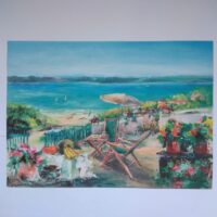 Арт постер репродукція "Відпочинок біля моря" 50*70см