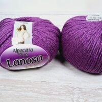 Ланосо Алпакана Файн (Lanoso Alpacana Fine) 100г/220м 945 темна лаванда