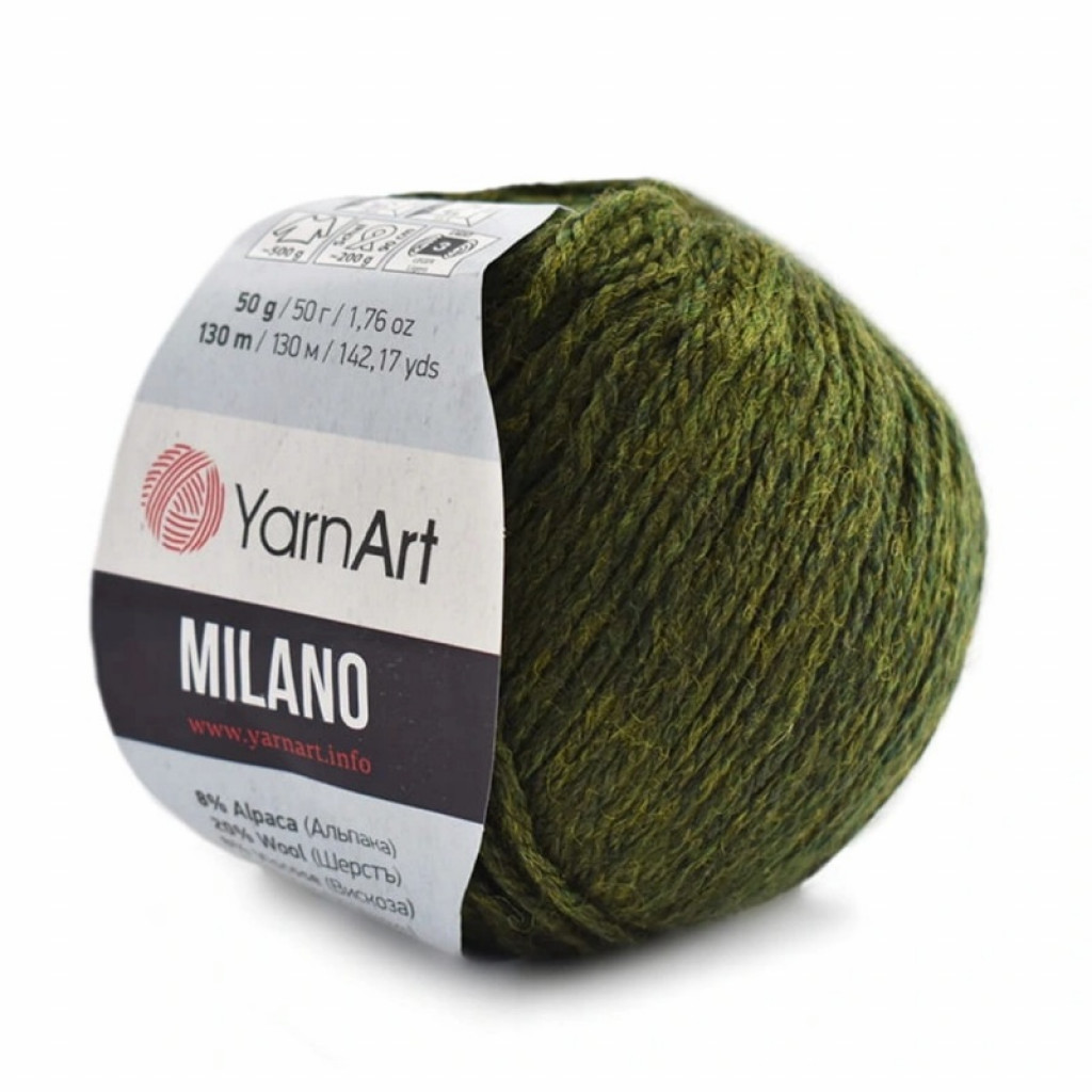 Ярнарт Мілано (YarnArt Milano) 50г/130м 874 хакі