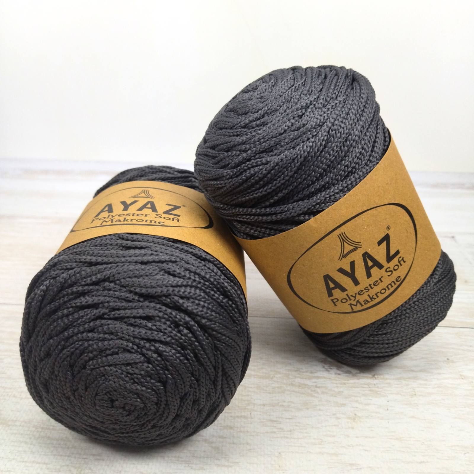 Аяз Макраме Софт (Ayaz Polyester Soft Makrome) 250г/175м 1193 графіт