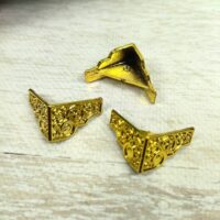 Ніжка С-013-3 золото 22*14мм пластик