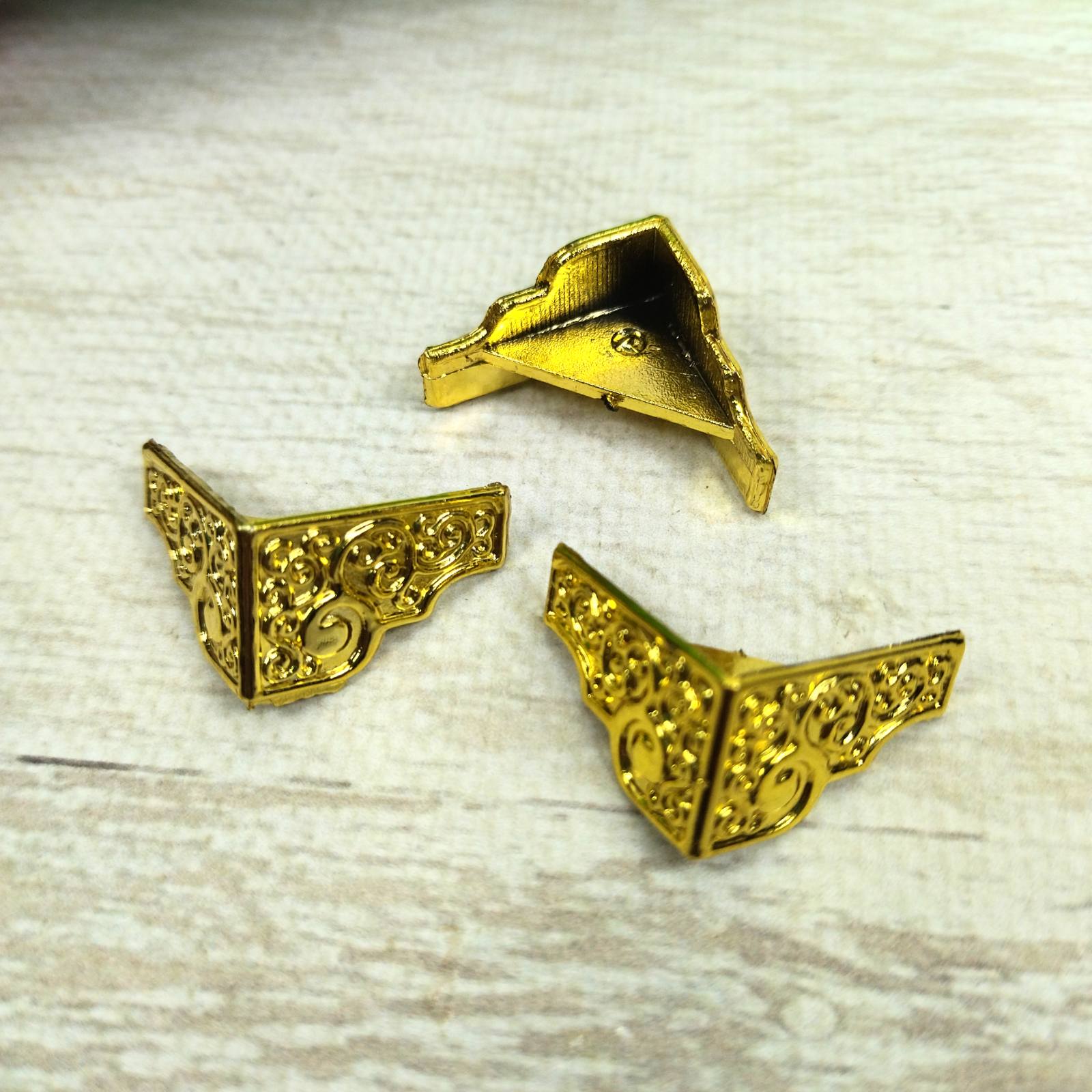 Ніжка С-013-3 золото 22*14мм пластик