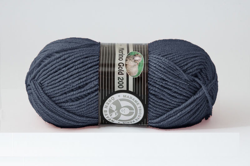 Мадам Трікоте Меріно Голд200 (Madame Tricote Merino Gold200) 100г/200м 018 джинс