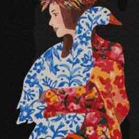 Картина за номерами КНО4928 Під синім крилом 40*50см