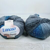 Ланосо Міраж (Lanoso Mirage Degrade) 100г/321м 862 сіро-синій