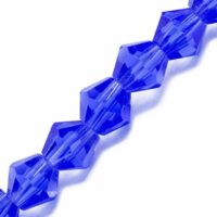 Намистини Австр. кришталь імітація Біконус 6х6мм Синій