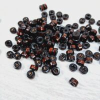 Намистини Дерев'яні Круглі пласкі коричневі 6*3мм 50г