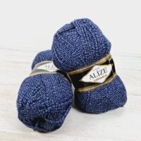 Алізе Ланаголд Класік (Alize LanaGold Classic) 100г/240м 901 синій меланж