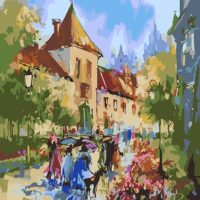 Картина за номерами 180610 Бернардинський дворик 40*50см